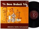 Dave Brubeck - Distinctive Rhythm Instrumentals LP - Fantasy Red Wax Mono DG VG+
