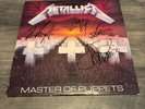 Metallica Master of Puppets Vinyl - First Pressing - Whole Band - Authenticated