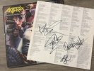 Anthrax Spreading the Disease 1985 SRC Megaforce LP Autographed OG Inner Sleeve