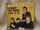 The Beatles Ticket to Ride And Yes It Is 7-inch 45 RPM Single Vinyl Record