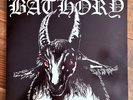 BATHORY - S/T LP - PROMO - COMBAT - MX 8050 - INSERT - WHITE GOAT RED EYES