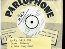 ELVIS PRESLEY I WAS THE ONE  HMV TEST PRESSING VINYL SINGLE