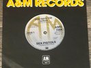 Sex Pistols - God Save the Queen / No Feelings 1977 A&M Label AMS 7284 Re-Press