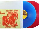 Jimi Hendrix - Broadcasts/Maui 1977 U.S. blue/red vinyl 2 LP live album
