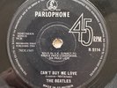 Beatles Can't Buy Me Love Rarest Solid Centre Press UK 45 R5114 Oriole Contract