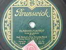 Red Nichols Hurricane & Alabama Stomp German 78RPM Brunswick 3189