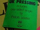 Sex Pistols LP Never Mind The Bollocks UK Virgin Spots Press & POSTER & SINGLE