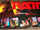 RATT OUT OF THE CELLAR PROMO POSTER & LP ORIG 1984 1ST PRESS PROMO RECORD IS NM