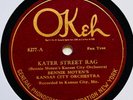 BENNIE MOTEN’S KANSAS CITY ORCH - ‘KATER STREET RAG/ SISTER HONKY TONK’ OKEH 78