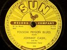 Johnny Cash - Sun 232 78 RPM “Folsom Prison Blues” RARE Rockabilly Classic  ‘55