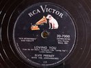 RCA 20-70000 Elvis Presley TEDDY BEAR Rock 1956  78rpm E