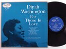 DINAH WASHINGTON For Those In Love EMARCY LP mono p