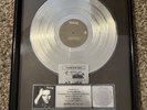 Sting Platinum Award for “Nothing Like The Sun”