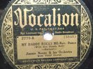 78 rpm Vocalion 2779, Jimmie Noone, Daddy Rocks, Apex Blues *STABLE CRK*, jazz V