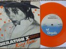 Generation X - King Rocker / Gimme Some Truth - EX- ORANGE Vinyl 45 + PS