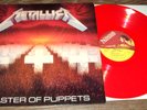 METALLICA MASTER OF PUPPETS LP MFN 60 UK 1ST PRESS 1986 RED VINYL VERY RARE EX