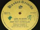 John Holt / Alton Ellis – Love To Share Basket Records – B.R.001  VG+ MP3