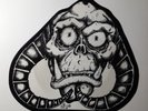 Knightmare II Azra picture disc Shape Record fantasy horror b/w pic