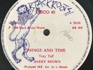 BARRY BROWN THIBGS AND TIME 12” 1980 ORIG BLACK ROOTS REVIVAE ROOTS REGGAE EX