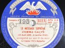 Emma Calvé : Le message suprême 78 RPM 12