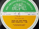 Pick Of The Pops 344 LP 1971 BBC Transcription VG+ Hollies Loudon Wainwright