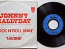 JOHNNY HALLYDAY Rock N' Roll Man 45T ORIGINAL FR 1974 SP PROMO PHILIPS 6837 236
