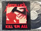 Metallica Kill 'Em All Silver Megaforce US First Pressing 1983 VG/VG Vinyl LP