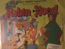 WALT DISNEY ROBIN HOOD STORY & SONGS DISNEYLAND LP 1973 w/ BOOK 3810 PURPLE ED.