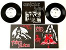 RARE TOKYO BLADE - GENGHIS KHAN DOUBLE DEALIN DOUBLE 7” VINYL SINGLE SET NM 1983