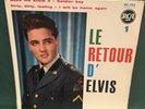 Elvis Presley RCA 86.287 Le Retour D'Elvis 1 EP France 2/61  Large Blue Label