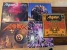 ANTHRAX JOHN BUSH ERA VINYL BUNDLE COLOURED VINYL RARE GREAT CONDITION