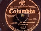 Columbia 14246D Barbecue Bob POOR BOY LONG WAY FROM HOME 1927 78 rpm EE- Blues