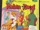 WALT DISNEY ROBIN HOOD STORY & SONGS DISNEYLAND LP 1973 w/ BOOK 3810