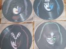 4x KISS - SOLO PICTURE VINYL / RECORDS Gene Simmons Ace Frehley Peter Criss Paul
