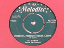 REGGAE CALYPSO-ALI GANDA-FREEDOM FREEDOM SIERRA LEONE-MELODISC RARE ON 45 & 78