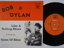 BOB DYLAN Like A Rolling Stone M- VINYL  rare Sweden Norway 45 swedish norwegian
