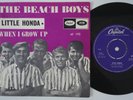 BEACH BOYS Little Honda RARE Norway 45 When I Grow Up To Be A Man NORWEGIAN surf