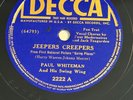 PAUL WHITEMAN WITH JACK TEAGARDEN on DECCA 2222 JEEPERS CREEPERS ( 1938) EX