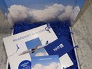 United Airlines 100 Rhapsody In Flight Air Zoetrope Blue Vinyl LP Record New