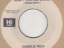 Charlie Rich  Dont Tear Me Down Carver (with home made label) Soul Northern Moto