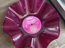 Record Bowl - Upcycled and Repurposed BURGUNDY Bowl - Megadeth Rust In Peace