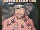David Allan Coe SIGNED Tennessee Whiskey Vinyl LP Record  VG OUTLAW  R.I.P.