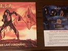 WASP The Last Command Vinyl Record, 1985 ( ST-12435) with Rare Fan Club Insert