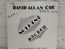 DAVID ALLAN COE NOTHING SACRED VINYL RECORD VG+ RARE COUNTRY HOLY GRAIL