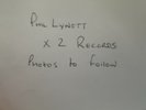 Phil Lynott 2 X 12” Records Used