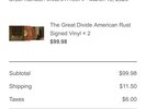 Noah Kahan – The Great Divide: American Rust Signed Vinyl Presale Sold Out MINT