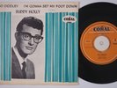 BUDDY HOLLY I'm Gonna Set My Foot Down RARE Sweden 45 rockabilly Bo Diddley HEAR