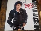 hand signed 1987 vg++ Michael Jackson BAD-no wear; just a  wrinkle TOP COVER