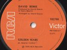 DAVID BOWIE 45:  GOLDEN YEARS/CAN YOU HEAR ME  AUSSIE  RCA 102708  EX+/NM  1975
