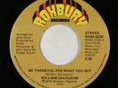 Funk Soul 45 - William Devaughn - Be Thankful For What You Got - Roxbury VG+